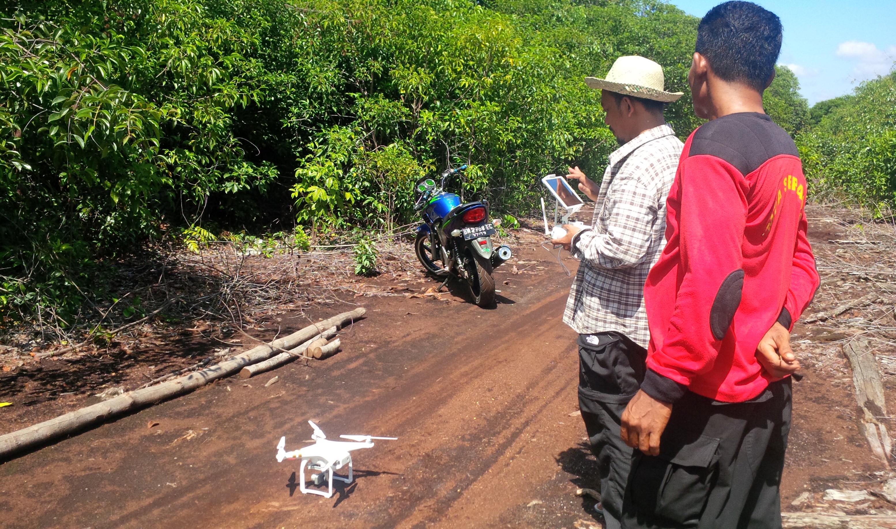 Pengambilan Gambar Mengunakan Drone di Jl.Budi Indah